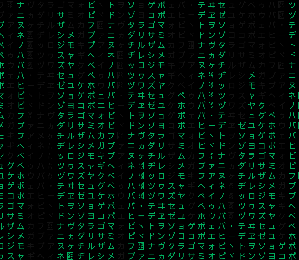 Matrix rain in the Terminal (Go)